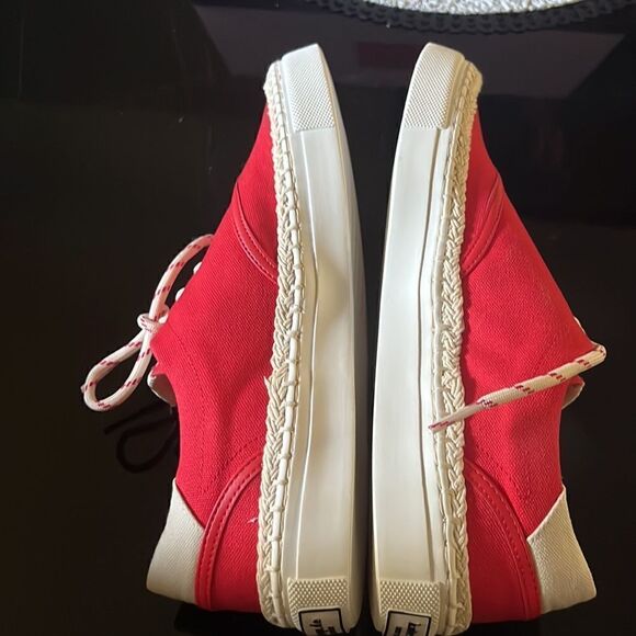 KATE SPADE espadrille lace sneakers coral rose 7.5 - Picture 11 of 13